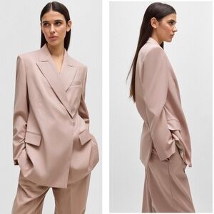 HUGO BOSS x NAOMI Campbell Jaunts Wool Relaxed Fit Men’s Style Women’s Blazer